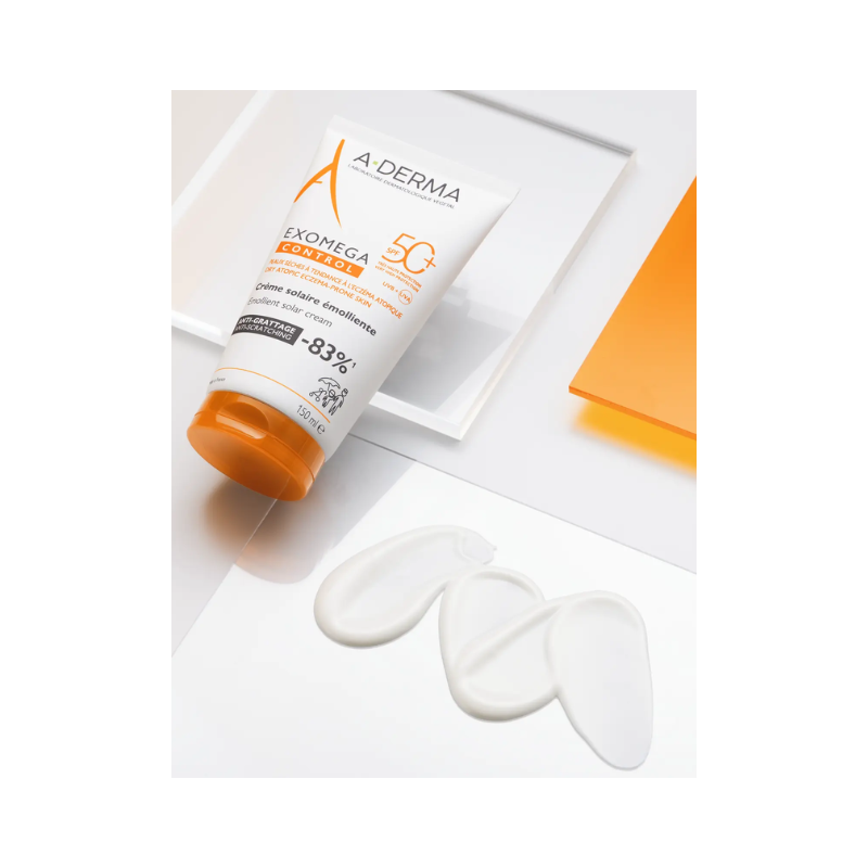 A-Derma Exomega Control Crème Solaire Émolliente SPF50+ 150ml