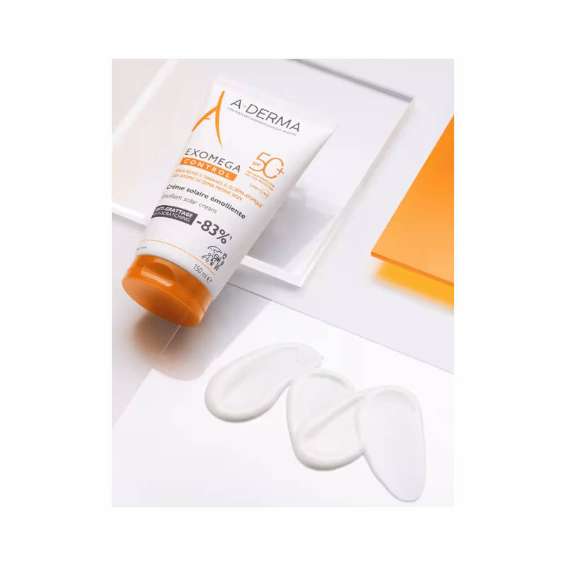 A-Derma Exomega Control Cuidado Solar Emoliente FPS50+ 150ml