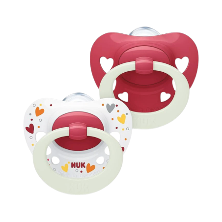 Nuk Chupeta Signature Night 0-6m 2 unidades
