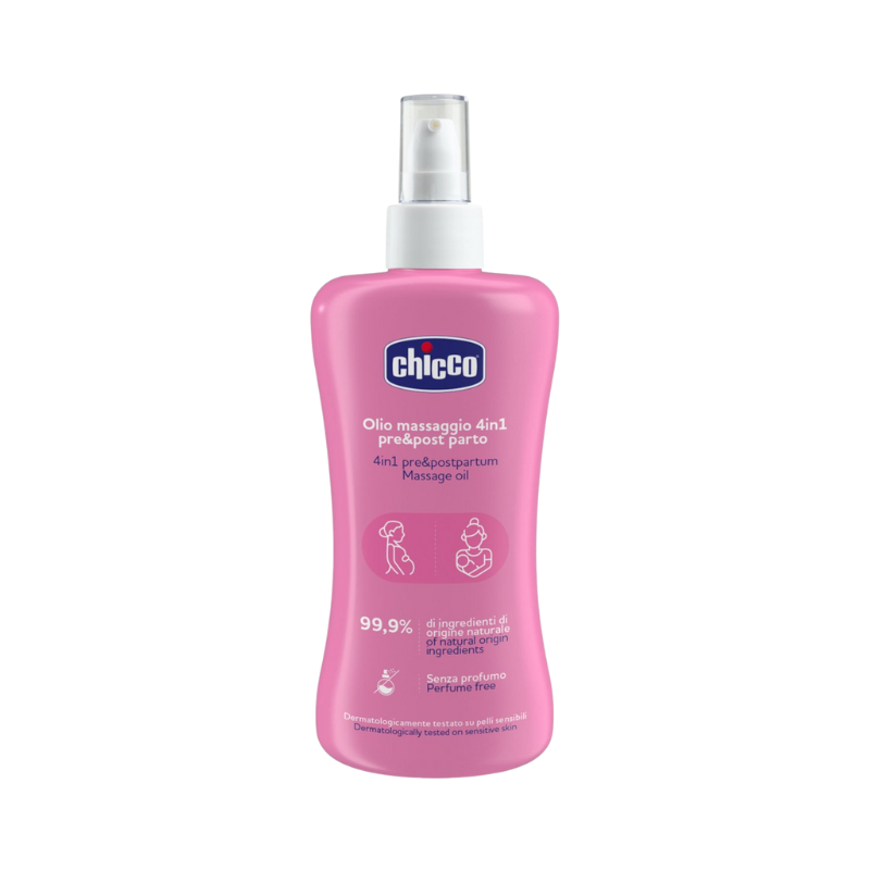 Chicco 4-in-1 Pre and Postpartum Massage Oil 200ml