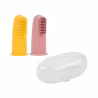 Nattou Brosse à Dents Bébé avec Étui Rose 2 unités