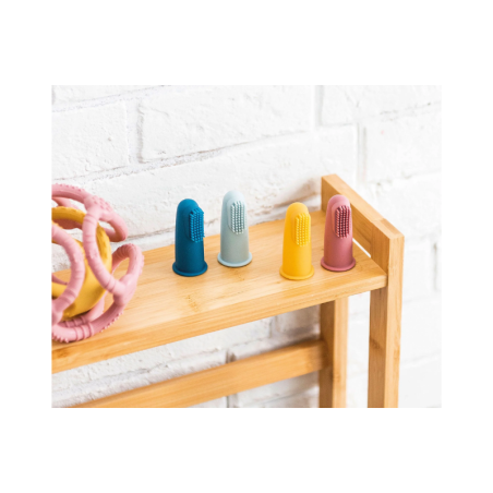 Nattou Brosse à Dents Bébé avec Étui Rose 2 unités