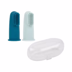 Nattou Baby Toothbrush with Storage Box Blue 2 units