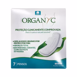 Organyc Salvaslip Diario Flujo Extra Overnight 7 unidades