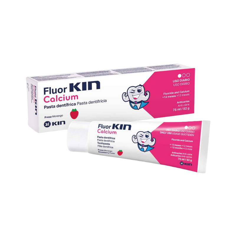 FluorKIN Calcium Dentifrice Fraise 75ml