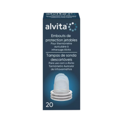 Alvita Embouts de Protection Jetables 20 unités