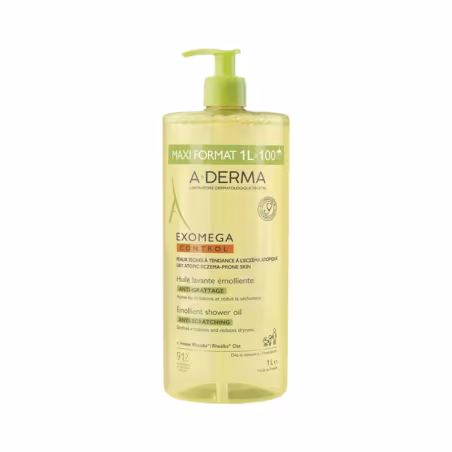 A-Derma Exomega Control Óleo de Duche Emoliente 1L