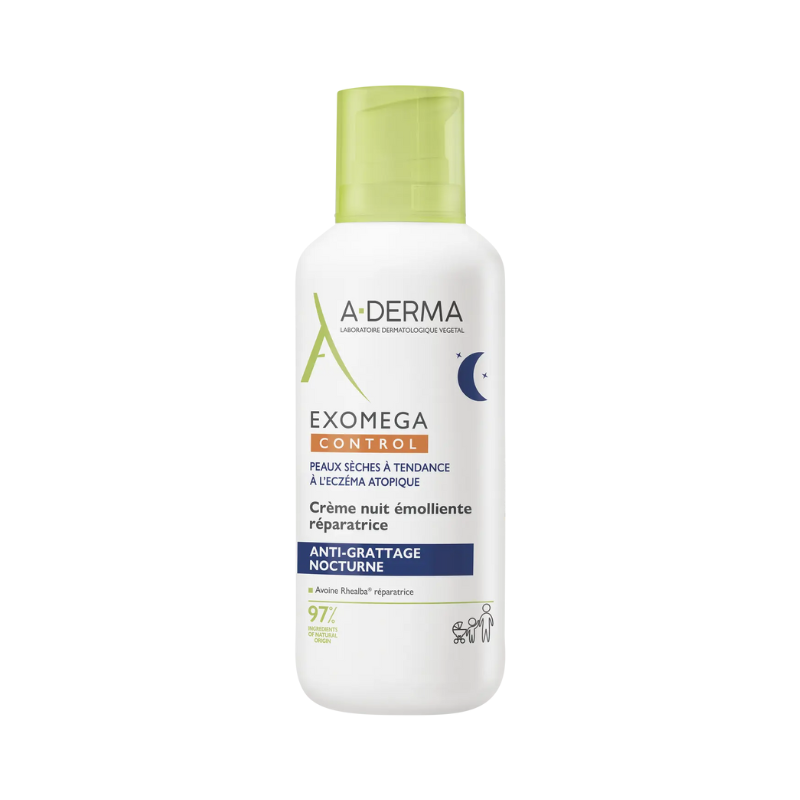 A-Derma Exomega Control Creme de Noite Emoliente Reparador 400ml
