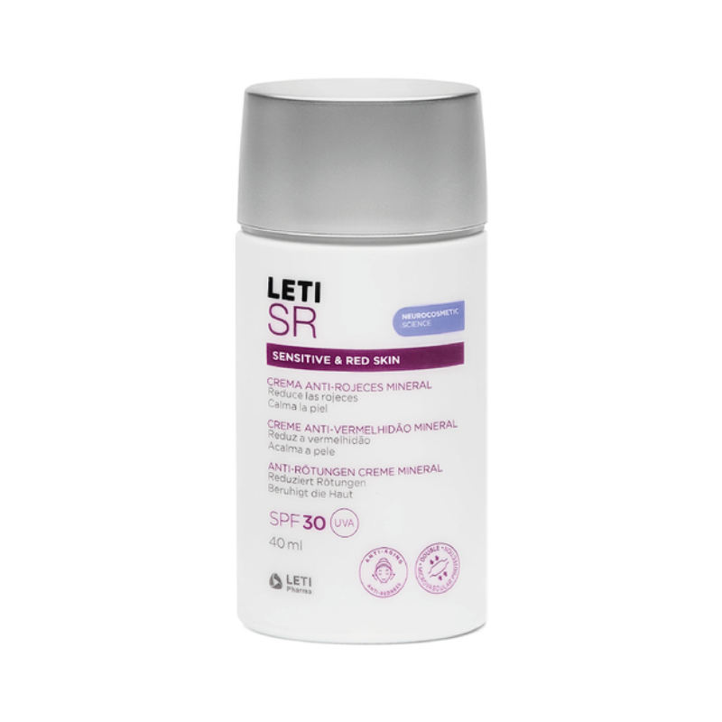 LetiSR Creme Antivermelhidão Mineral FPS30 40ml