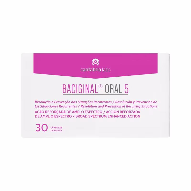 Baciginal Oral 5 30 cápsulas