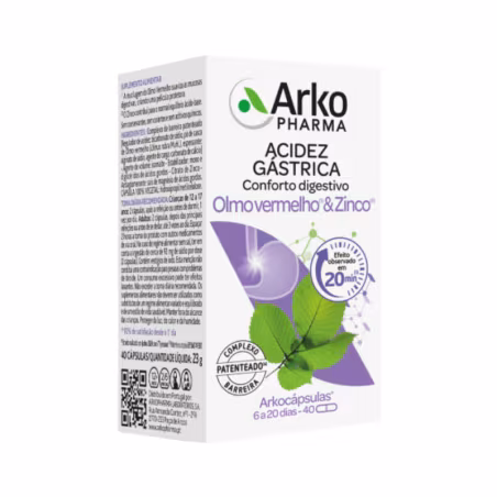 Arkocápsulas Olmo Rojo y Zinc 40 cápsulas