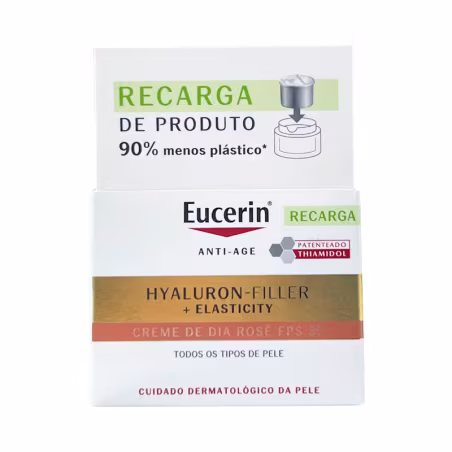 Eucerin Hyaluron-Filler + Elasticity Crema de Día Rosa FPS 30 Recarga de 50 ml