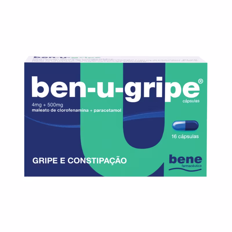 Ben-U-Gripe 4 mg + 500 mg 16 gélules