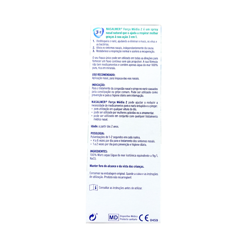 Nasalmer Spray Nasal Moyenne 2 135ml