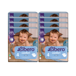 Libero Comfort 4 26 Diapers Pack 8 units