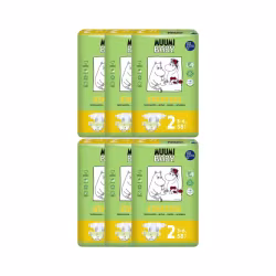 Muumi Baby T2 3-6kg 58 Fraldas Pack 6 unidades