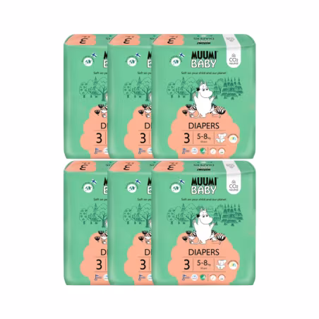 Muumi Baby T3 5-8kg 50 couches Pack 6 unités