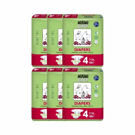 Muumi Baby T4 7-14kg 46 diapers Pack 6 units