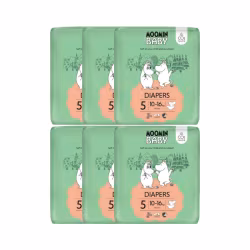 Moomin Baby T5 10-16kg 40 couches Pack 6 unités