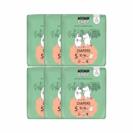 Moomin Baby T5 10-16kg 40 couches Pack 6 unités