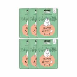 Moomin Baby T6 12-24kg 34 fraldas Pack 6 unidades