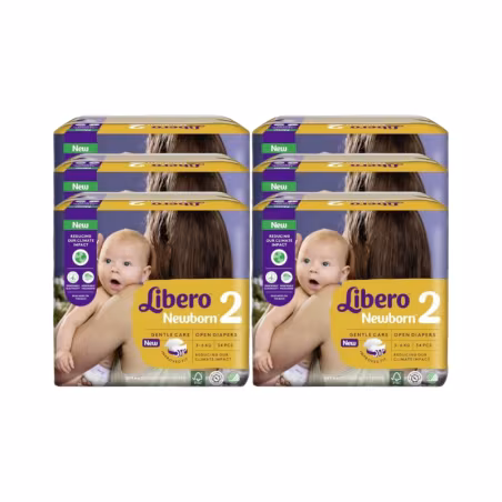 Libero Newborn 2 34 couches Pack 6 unités