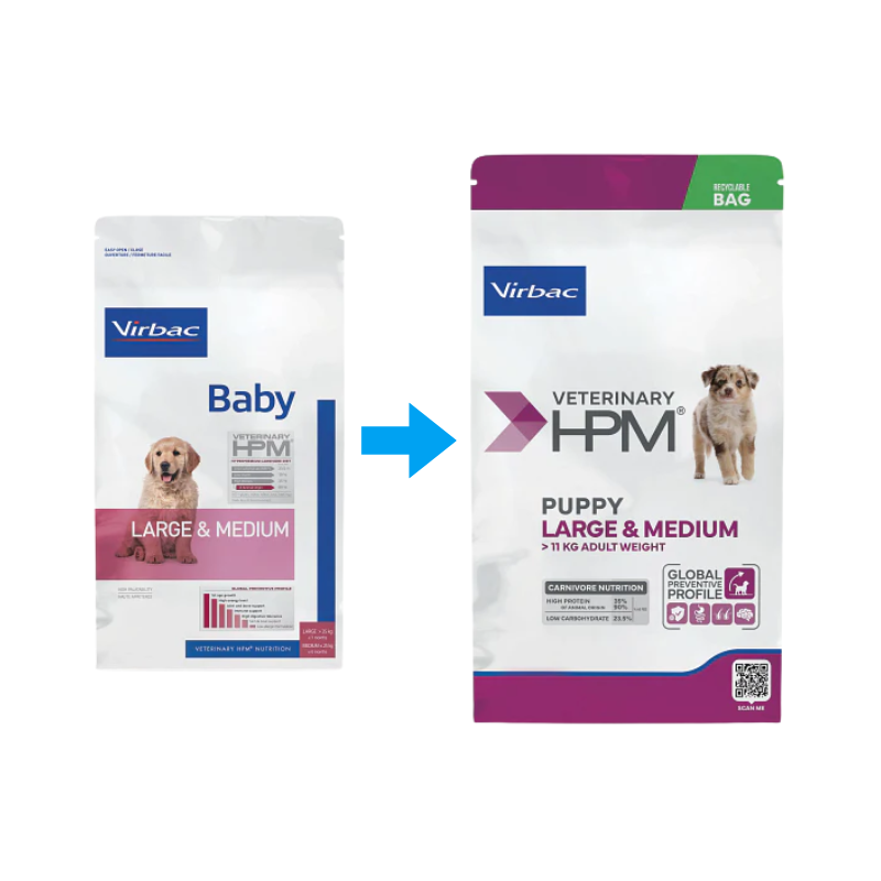 Virbac Veterinary HPM Puppy Large & Medium 12kg