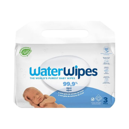 WaterWipes Biodegradable Wipes 3x60 units