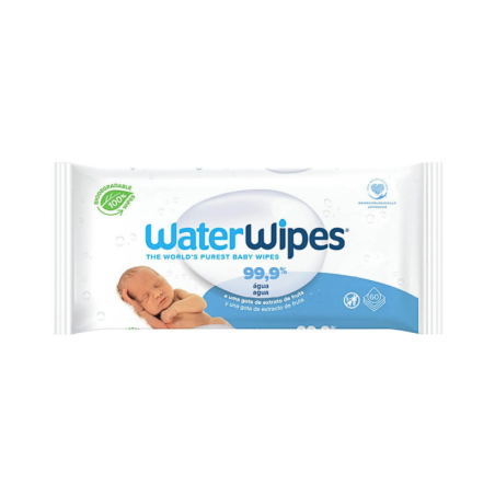 WaterWipes Lingettes Biodégradables 60 unités