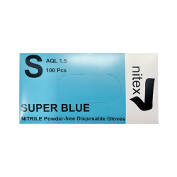 Nitex Guantes Blue Nitrilo Sin Polvo S 100 unidades