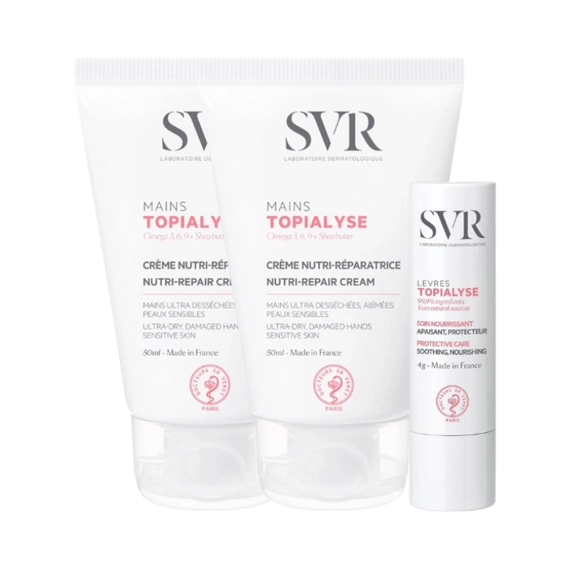 SVR Topialyse Creme de Mãos + Stick Labial Pack