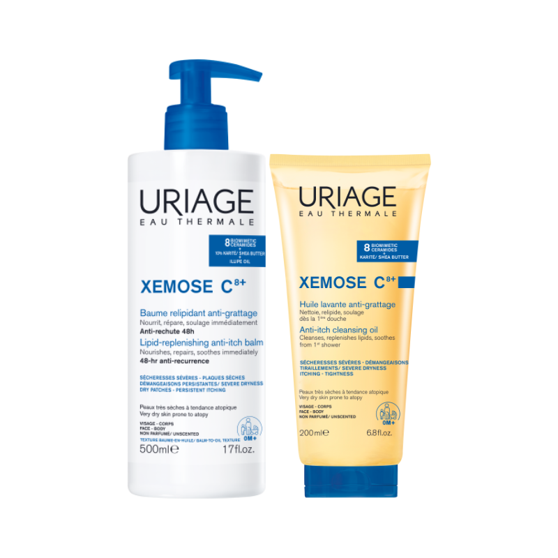 Uriage Xémose C8+ Bálsamo Relipidante Antiprurido + Óleo Lavante Antiprurido Pack