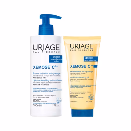 Uriage Xémose C8+ Bálsamo Relipidizante Anti-Picor + Aceite Limpiador Anti-Picor Pack