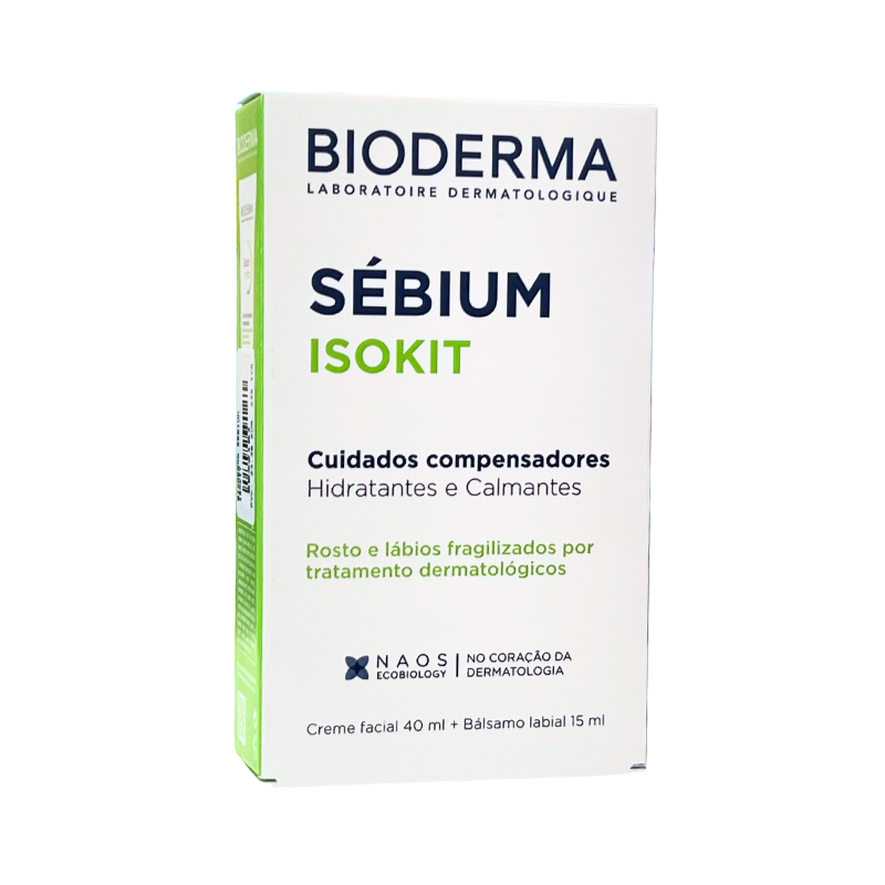 Bioderma Sebium Isokit Pack Crema Facial 40ml + Bálsamo Labial 15ml