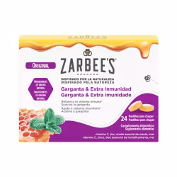 Zarbee's Gorge et Extra Immunité Original 24 pastilles