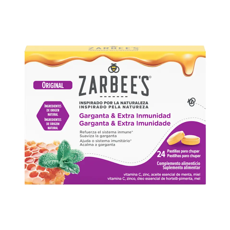 Zarbee’s Throat and Extra Immunity Original 24 lozenges