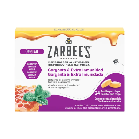 Zarbee’s Garganta e Extra Imunidade Original 24 pastilhas