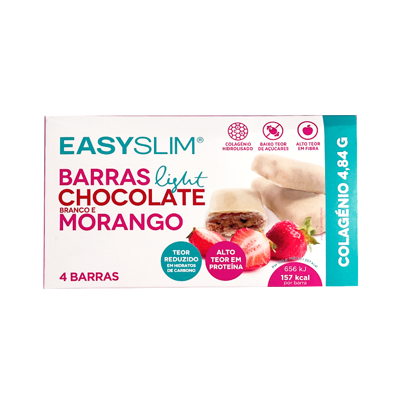 Easyslim Barritas Light Chocolate Blanco y Fresa 4 unidades