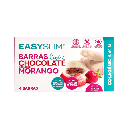 Easyslim Barritas Light Chocolate Blanco y Fresa 4 unidades