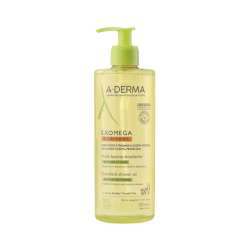 A-Derma Exomega Control Huile Lavante Émolliente Anti-Grattage 500ml