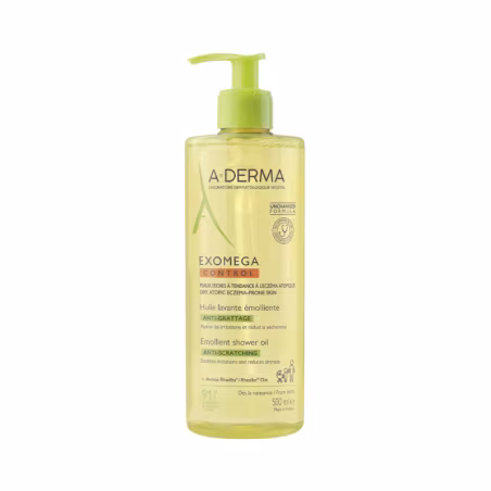 A-Derma Exomega Control Óleo de Duche Emoliente Antiprurido 500ml