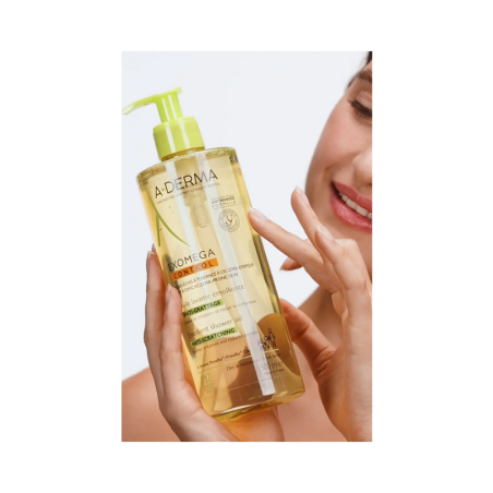A-Derma Exomega Control Huile Lavante Émolliente Anti-Grattage 500ml