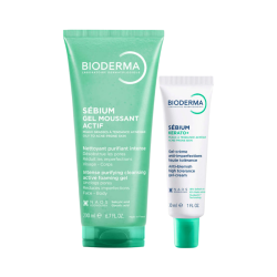 Bioderma Sébium Kerato+ Gel-Creme Anti-Imperfeições + Gel de Limpeza Ativo Pack