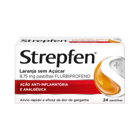 Strepfen Orange Sans Sucre 24 comprimés