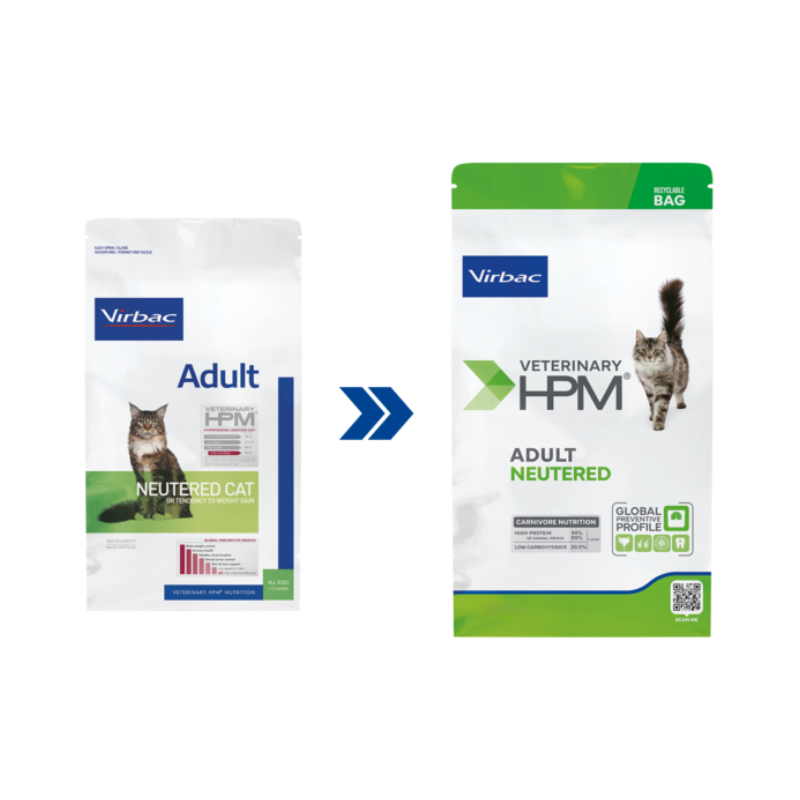 Virbac Veterinary HPM Adult Neutered Chat 12kg