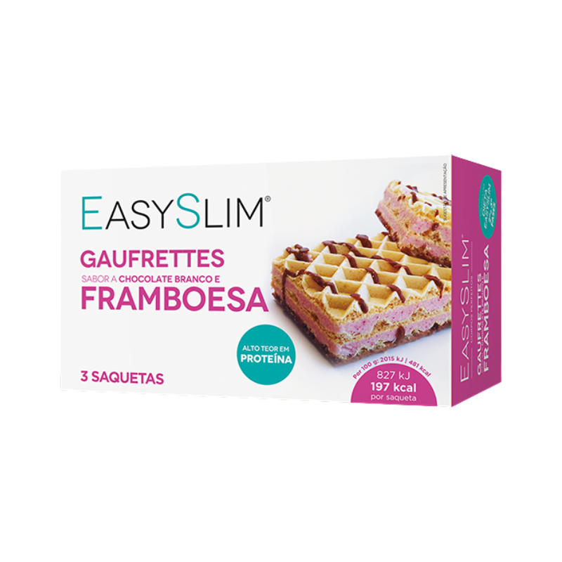 Easyslim Gaufrettes White Chocolate and Raspberry 3 units
