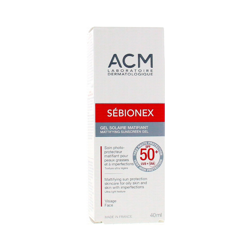 Sébionex Mattifying Sunscreen Gel SPF50+ 40ml