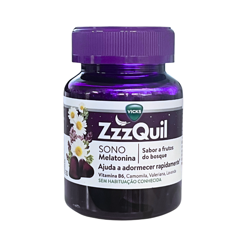 Vicks ZzzQuil Sueño Frutos del Bosque 30 gummies