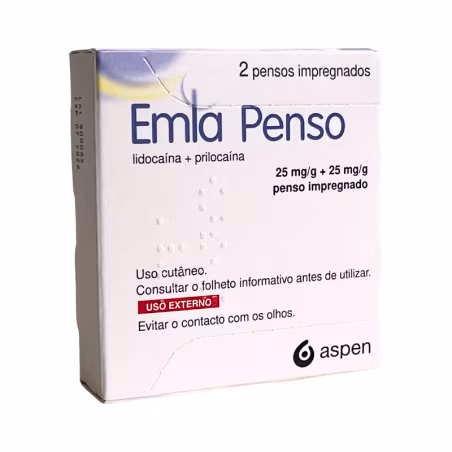 Emla Dressing 25mg/g+25mg/g 2 impregnated dressings
