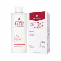Cistitone Forte BD 60 cápsulas + Iraltone Champú Fortificante 200ml Pack